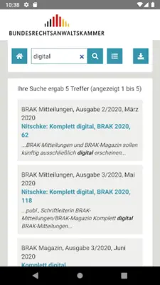 BRAK-Mitteilungen android App screenshot 5